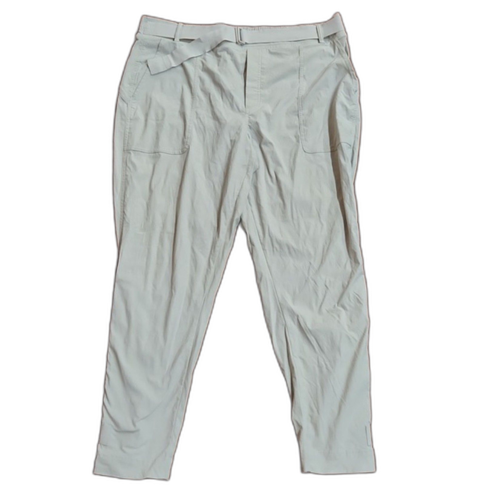 Athleta Trekkie Belted Pant, Birch Grey, Size 16 Regular - Picture 4 of 12